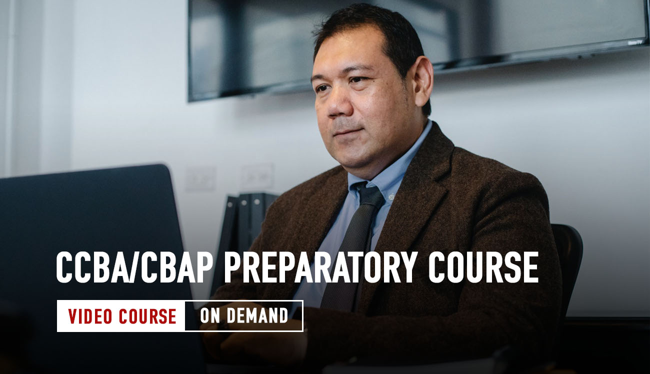 CCBA/CBAP Prep Course (On Demand Self-paced)